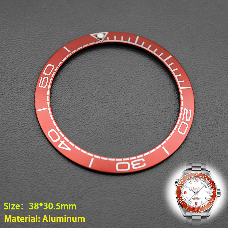 Watches Omega - 38*30,5mm Uhr Schräge Aluminium Lünette Einsatz