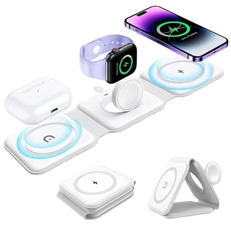 Smartwatch Watches Compatible With Iphone - 3-in-1 magnetisches faltbares kabelloses Ladegerät, 15