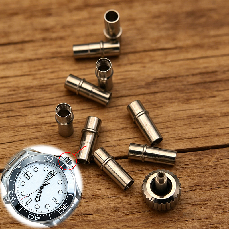 Watches Omega - Uhrenkrone und Kroneinsatz aus hochwertigem Edelstahl,