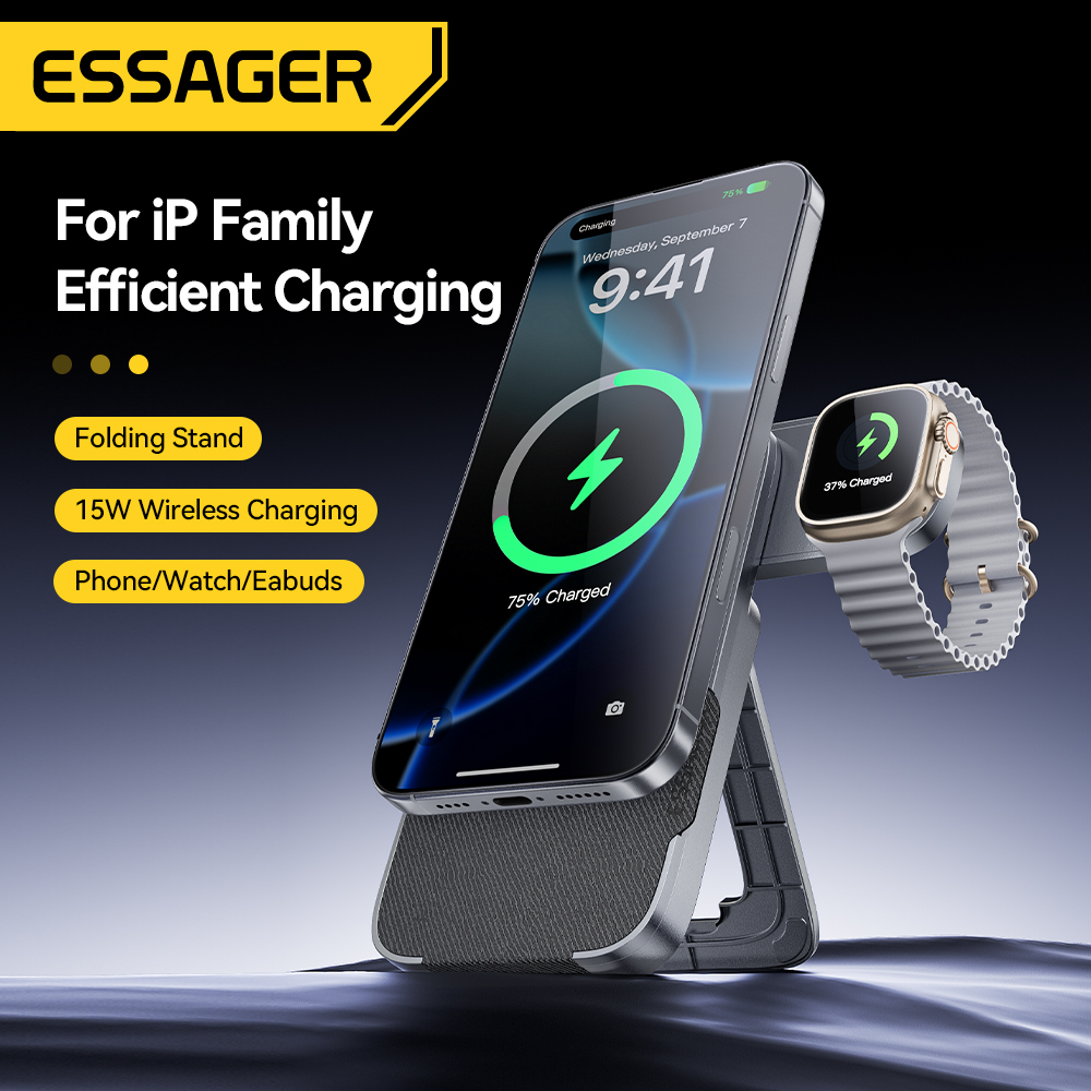 Essager 3-in-1 tragbarer faltb – Smartwatch Watches Compatible With Iphone Bewertung und Preis