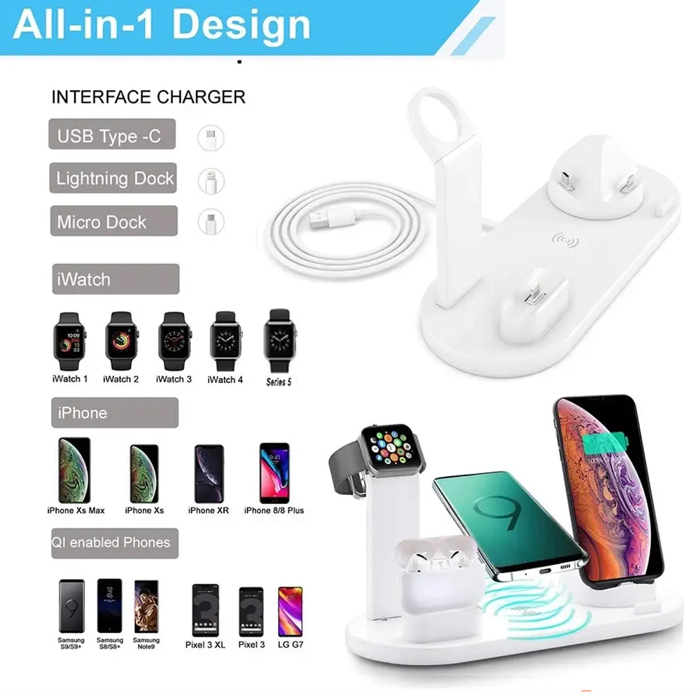 30W 7-in-1 Kabelloses Ladegerä – Smartwatch Watches Compatible With Iphone Bewertung und Preis