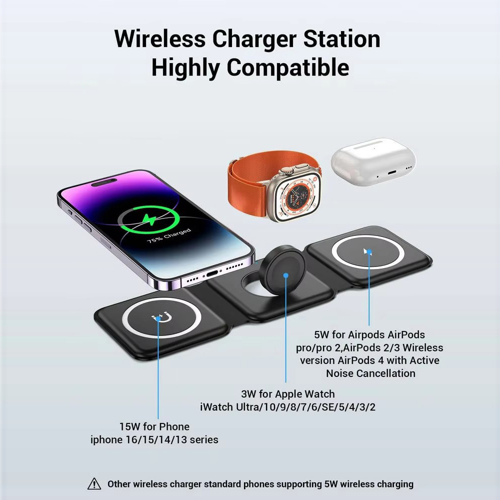 3-in-1 magnetisches faltbares  – Smartwatch Watches Compatible With Iphone Bewertung und Preis