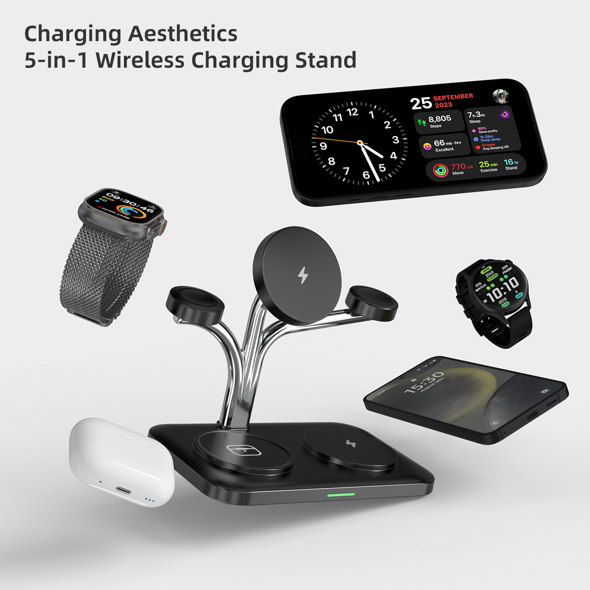 5 IN 1 magnetisches kabelloses – Smartwatch Watches Compatible With Iphone Bewertung und Preis