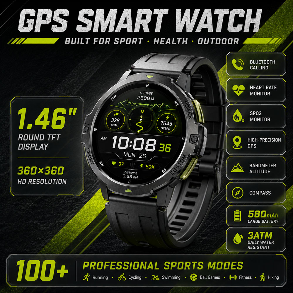 NEUE Militärische GPS-Smartwat – Timex Watches Smartwatch Bewertung und Preis